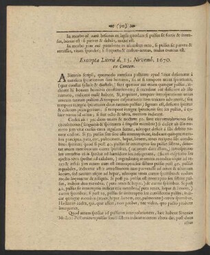 Excerpta Literis d. 15. Novemb. 1670. ex Canton.