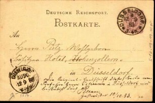 5-10-19-19.0000: Scheuren, Prof. Caspar, Kunstmaler; diverse Schreiben ff.: Betr. Umtausch eines Kunstblattes wegen Beschädigung
