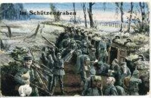 Soldaten im Schützengraben
