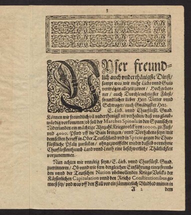 3-5, Copia der unirten Chur-Fürsten...