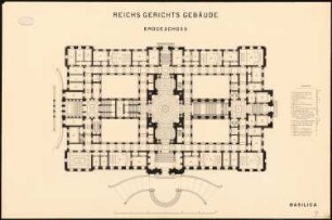 Reichsgericht, Leipzig: Grundriss EG