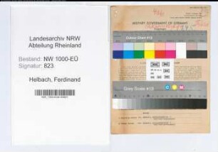 Entnazifizierung Ferdinand Helbach, geb. 29.05.1900 (Landwirt)