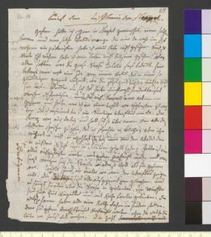 Brief von Tischbein, Johann Heinrich Wilhelm an Goethe, Johann Wolfgang von