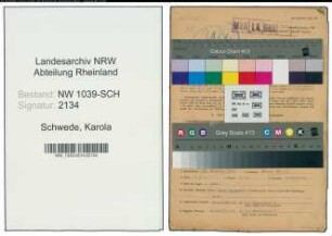 Entnazifizierung Karola Schwede , geb. 25.12.1919 (Postassistentin)