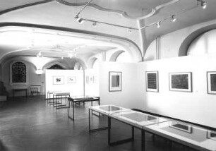 Dresden. Ausstellung "Wilhelm Müller" im Kupferstich-Kabinett vom 18.09.-30.12.1996. Raumaufnahme Güntzstraße