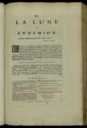 XVI. La Lune & Endymion