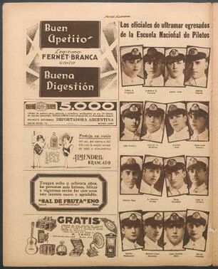 Los oficiales de ultramar egresados de la Escuela Nacional de Pilotos [Fotografías]
