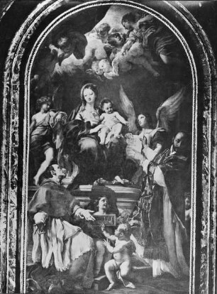 Die Madonna mit den Heiligen Carlo Borromeo und Ignatius