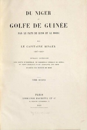 Du Niger au golfe de Guinée : par le pays de Kong et le Mossi, II