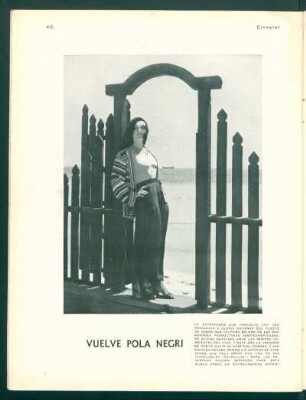 Vuelve Pola Negri