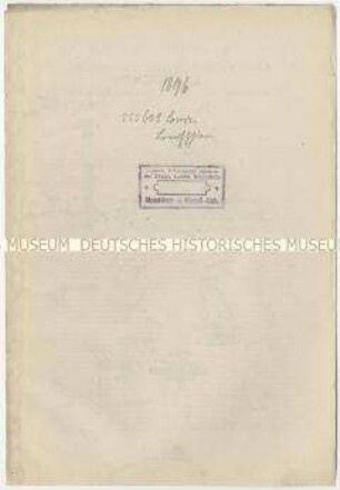 Patentschrift über Heuauflader-Schienen Patent-Nr. 555.608