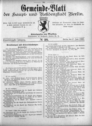 1900,24: No. 24, 17. Juni 1900