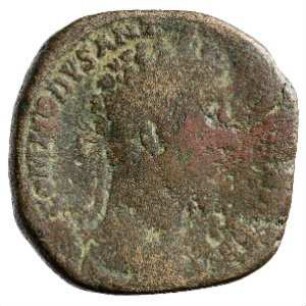 Münze, Sesterz, 184 - 186 n. Chr.