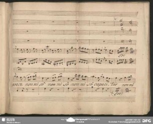 Aria: "Nata son fra le richezze" (Schluss, ältere Fassung)
