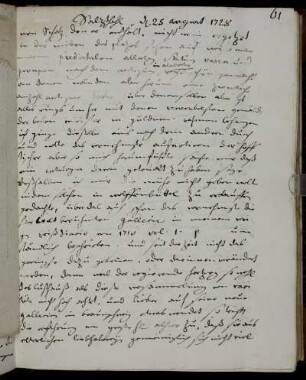 [...] 25 August 1728