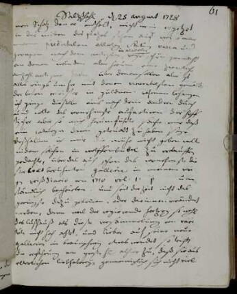 [...] 25 August 1728