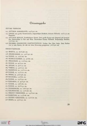 Orientteppiche (Nr. 253-326)