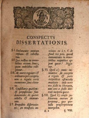 Problema iur. publ. de vetustatis auxilio reipublicae quoad immunitates a collectis non opponendo