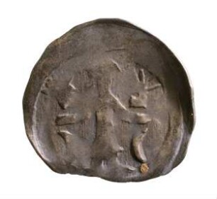 Münze, Pfennig, um 1370 (1323-1373)