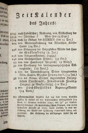 Zeitkalender des Jahres: [1794]