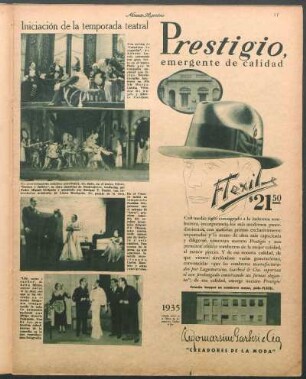 Iniciación de la temporada teatral [Fotografías]