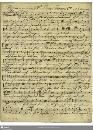 [Solo and coro:] Tenore 1.mo