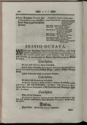 Sessio Octava.