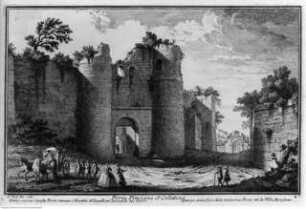 Delle Magnificenze di Roma antica e moderna, Erstes Buch, Tafel 2: Porta Pinciana ol. Collaltina