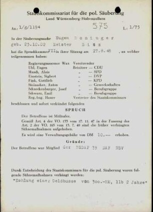 Rominger, Eugen