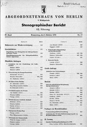 Nr. 17 (82), 8. Oktober 1970