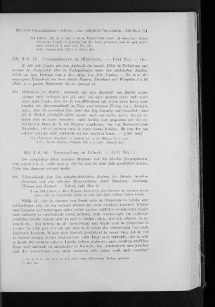 Versammlungen zu Hildesheim. - 1444 Nov. - Dec.