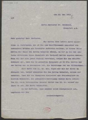 Brief an Julius Burghold : 25.05.1915