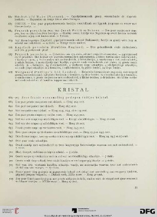 Kristal (Nr. 689-715)