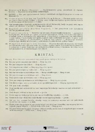 Kristal (Nr. 689-715)
