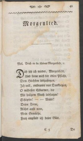 Morgenlied