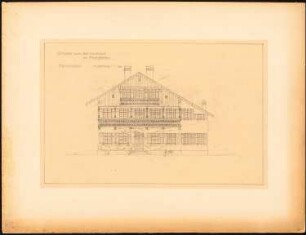 Schulhaus, Parsberg: Ostansicht 1:100