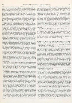 264-266 [Rezension] Haenchen, Ernst, Der Weg Jesu