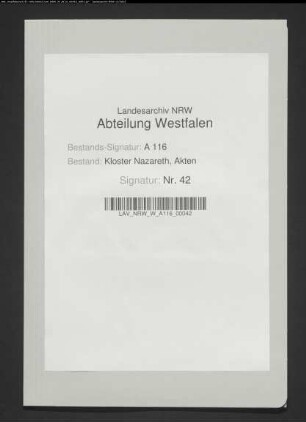 Verzeichnis der Kornpacht.