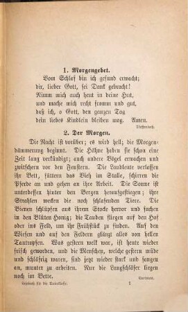 Deutsches Lesebuch für die Unterklasse