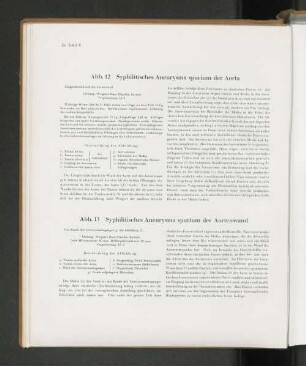 Abb. 12 Syphilitisches Aneurysma spurium der Aorta