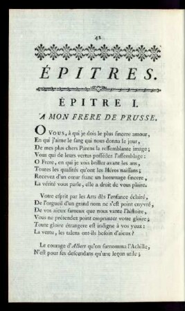 Èpitre I. - Èpitre XXI.
