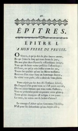 Èpitre I. - Èpitre XXI.
