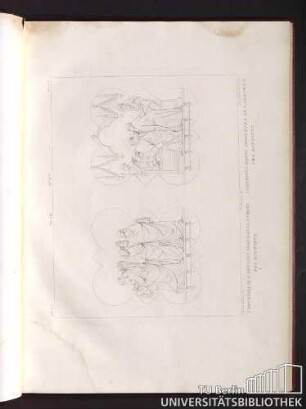Tav. XIX, Tav. XX. I discepoli di S. Giovanni prendano la testa del Battista. I discepoli danno sepultura al cadavere del Battista.