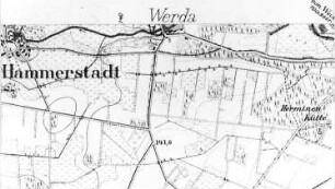 Rietschen-Werda. Meßtischblatt, Sekt. Mücka, 1887