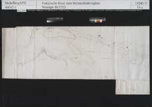 Teil der Flur von Niederhermsdorf mit Namen von Flurstückseigentümern und Schächten