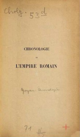 Chronologie de l'empire romain