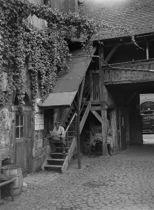 Dresden. Hof in der Plauenschen Gasse