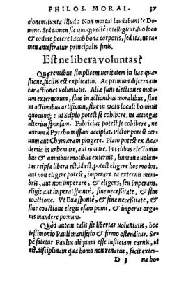Est ne libera voluntas?