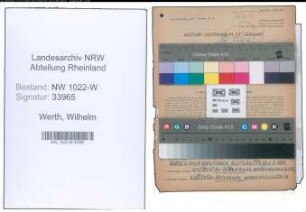Entnazifizierung Wilhelm Werth , geb. 31.01.1915 (Elektriker)