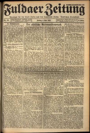 Ausgabe vom Freitag, den 04. Mai 1928.
